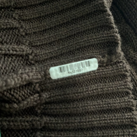 Ralph Lauren, Chocolate Brown Cableknit, Crew Neck Pullover Sweater Medium - Picture 7 of 9